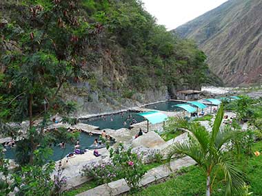 Hot springs Sacred Valley Peru