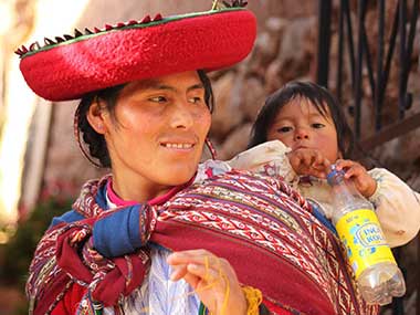 Local people sacred valley Peru