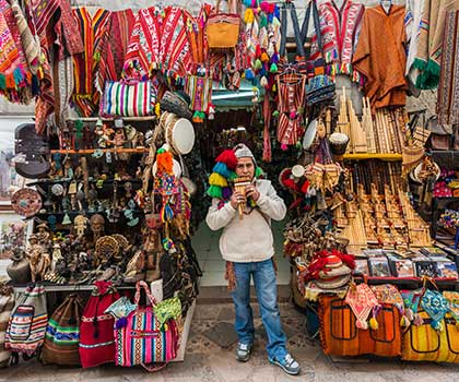 Local people sacred valley Peru