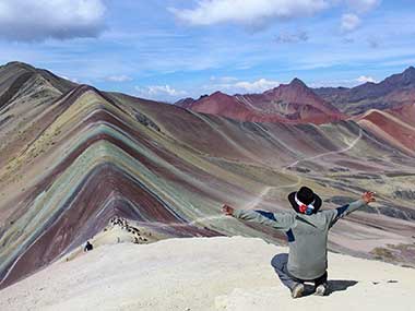 Vinicunca rainbow mountain Peru